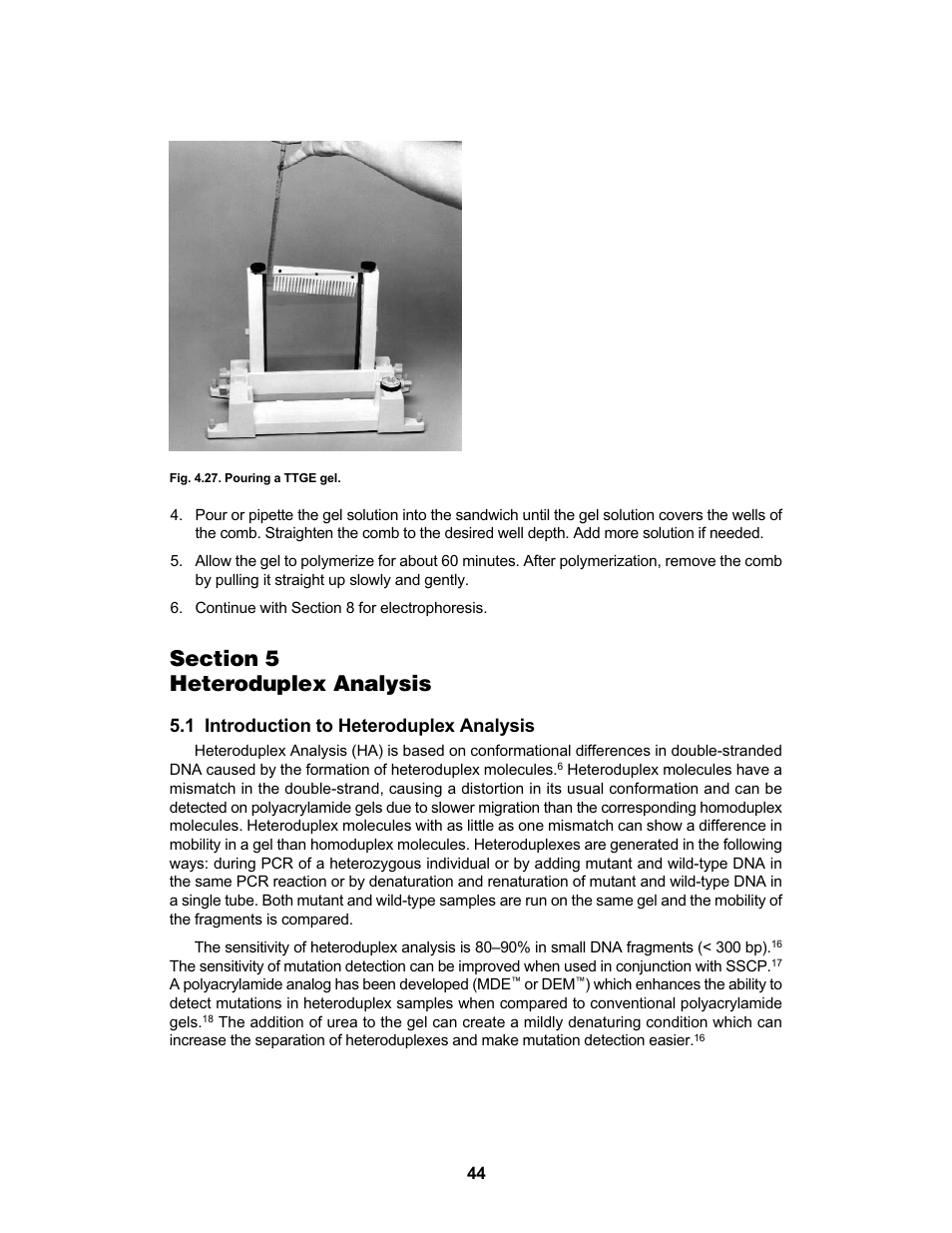 1 introduction to heteroduplex analysis | Bio-Rad DCode™ Universal Mutation Detection System User Manual | Page 48 / 92
