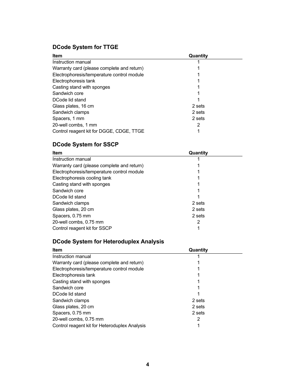 Bio-Rad DCode™ Universal Mutation Detection System User Manual | Page 8 / 92