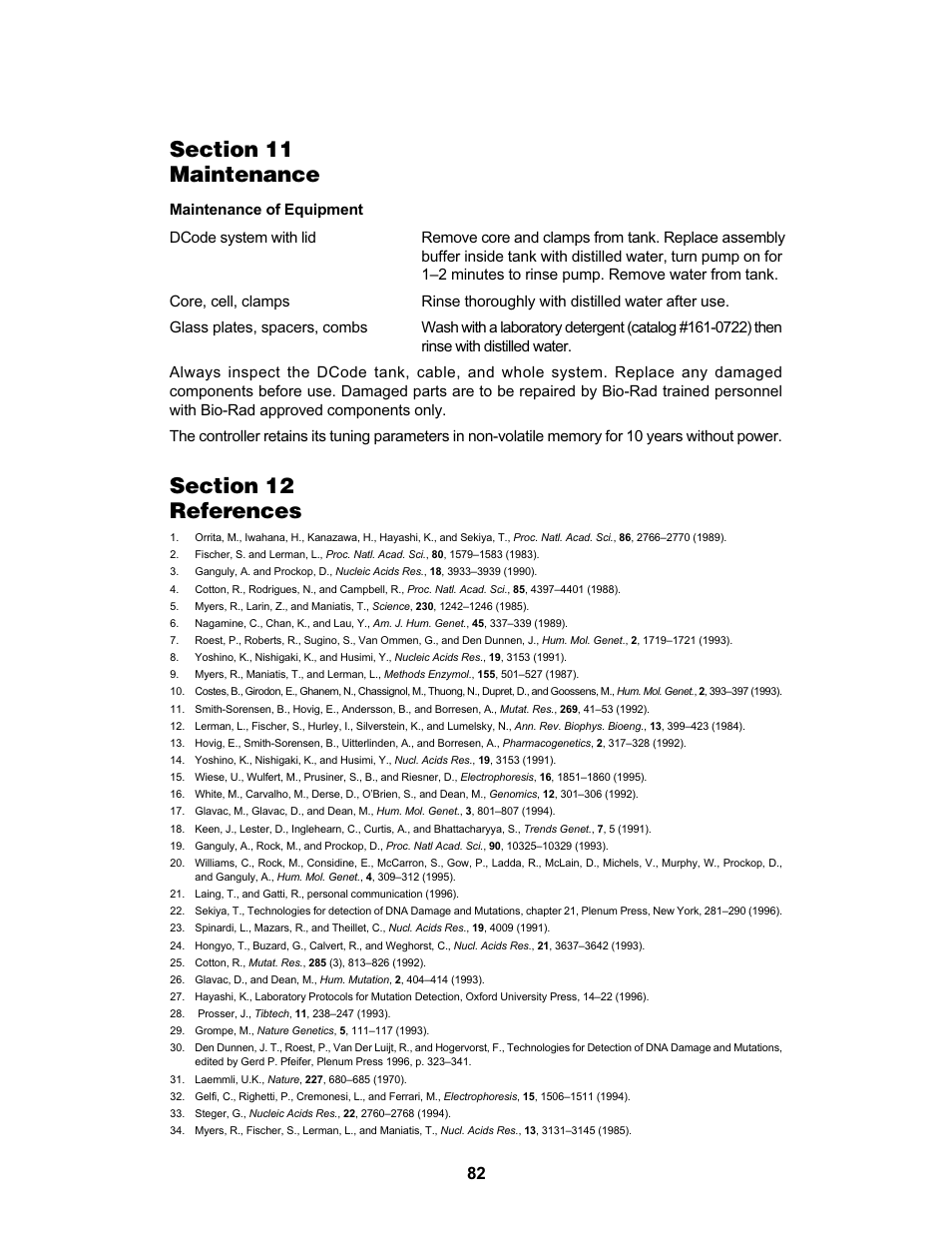 Bio-Rad DCode™ Universal Mutation Detection System User Manual | Page 86 / 92