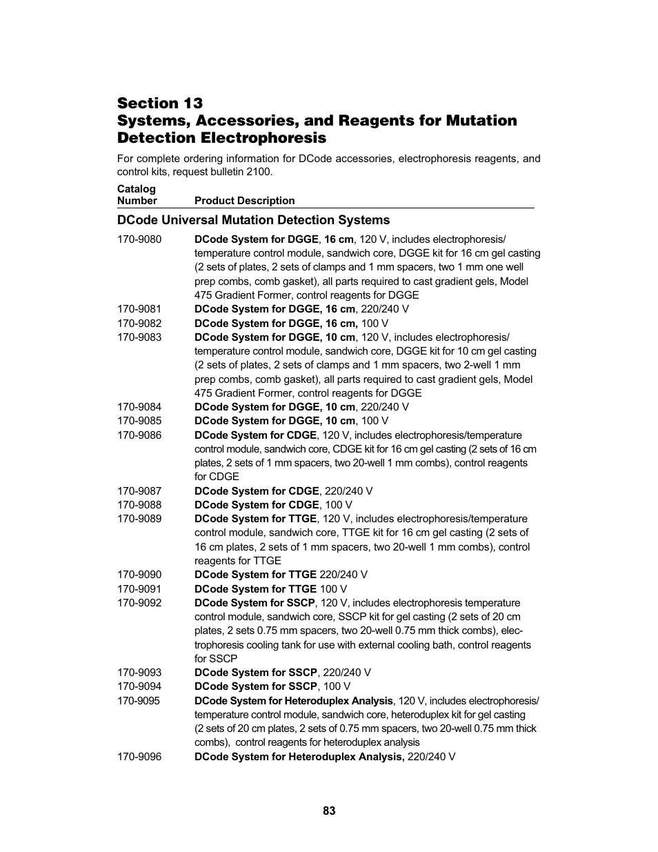 Bio-Rad DCode™ Universal Mutation Detection System User Manual | Page 87 / 92