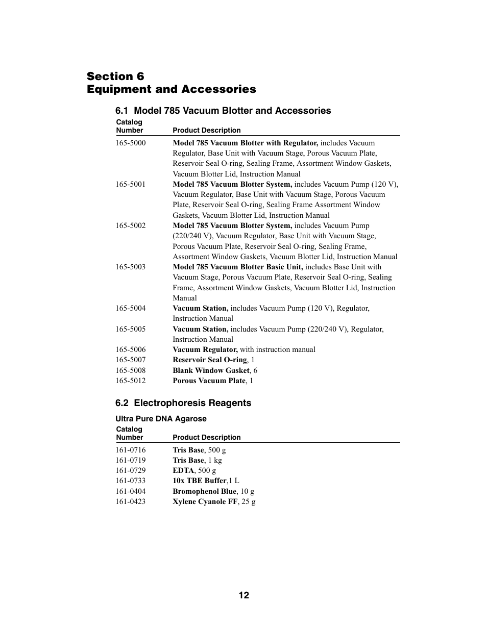 Bio-Rad Model 785 Vacuum Blotter User Manual | Page 16 / 22