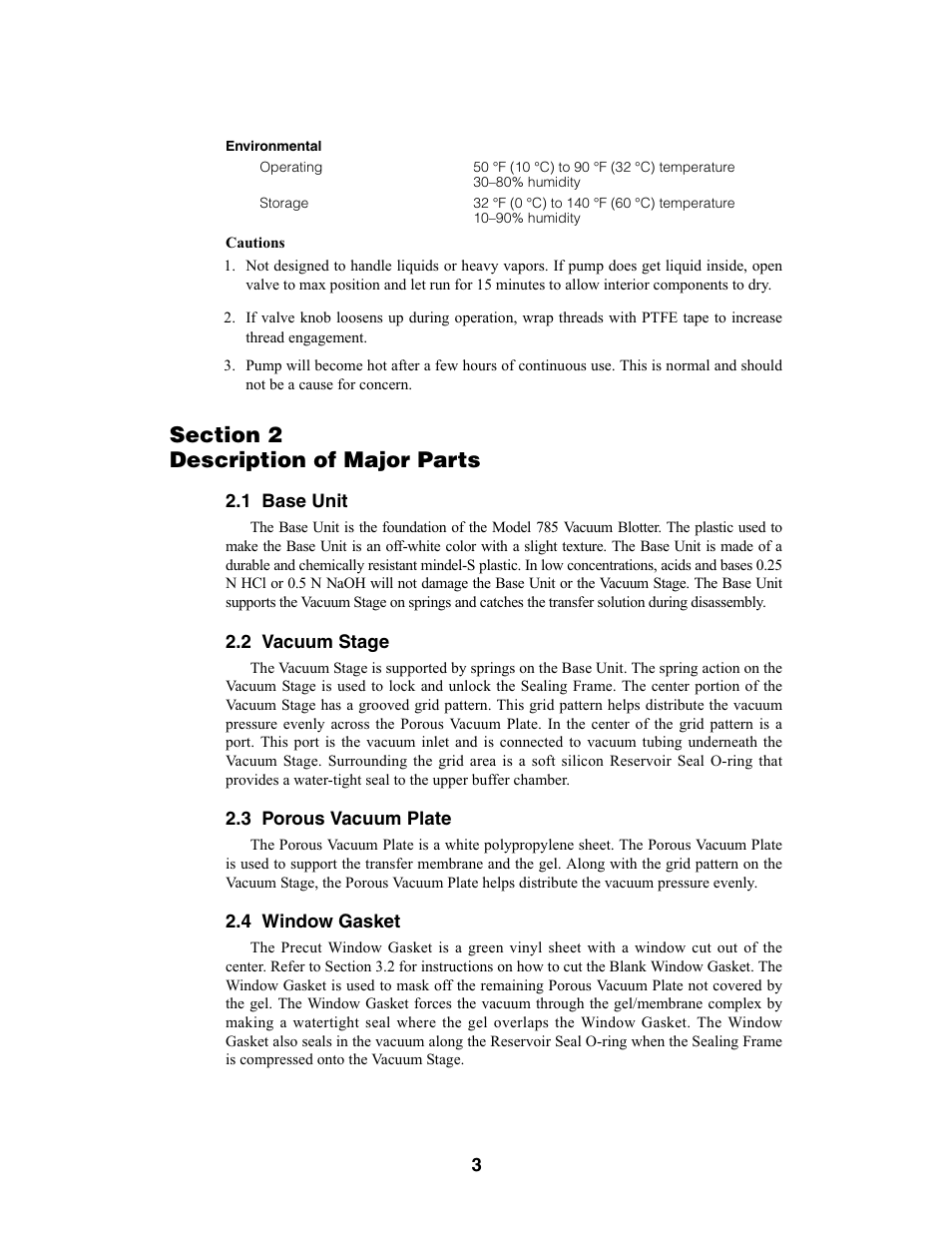 Bio-Rad Model 785 Vacuum Blotter User Manual | Page 7 / 22