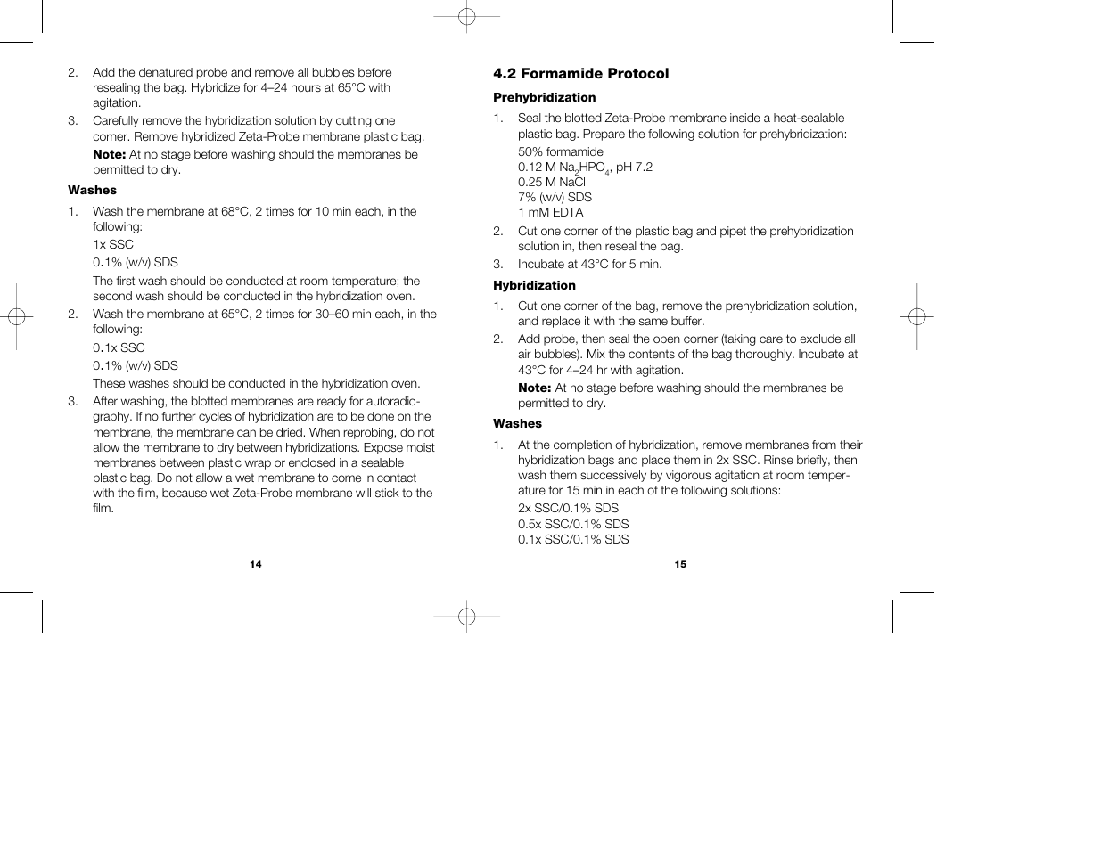 Bio-Rad Zeta-Probe Membranes User Manual | Page 10 / 17