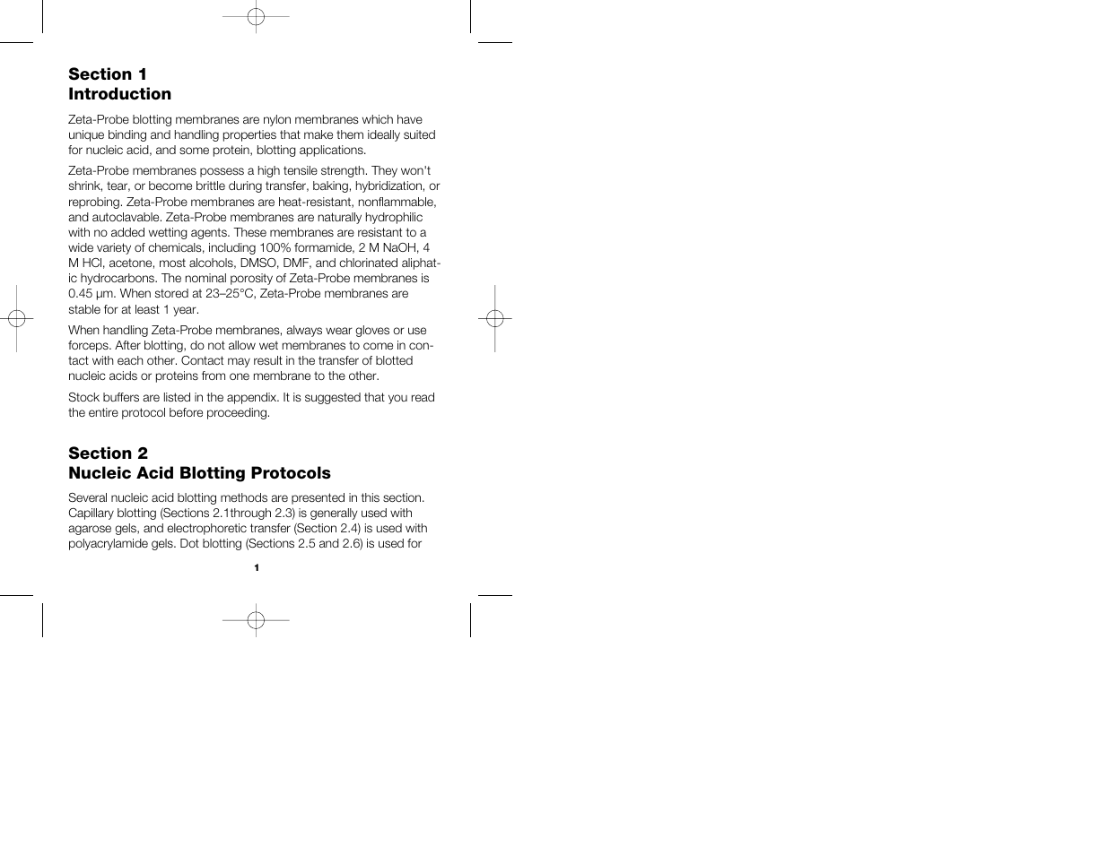 Bio-Rad Zeta-Probe Membranes User Manual | Page 3 / 17