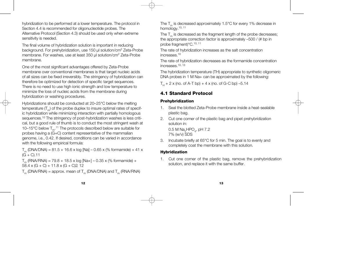 Bio-Rad Zeta-Probe Membranes User Manual | Page 9 / 17