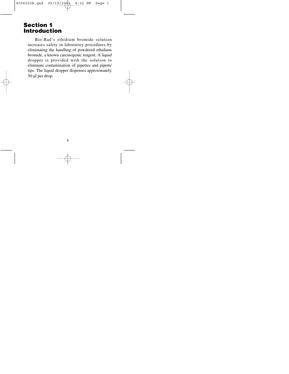 Bio-Rad Ethidium Bromide Solution User Manual | Page 3 / 8