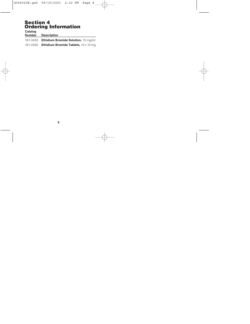 Bio-Rad Ethidium Bromide Solution User Manual | Page 7 / 8