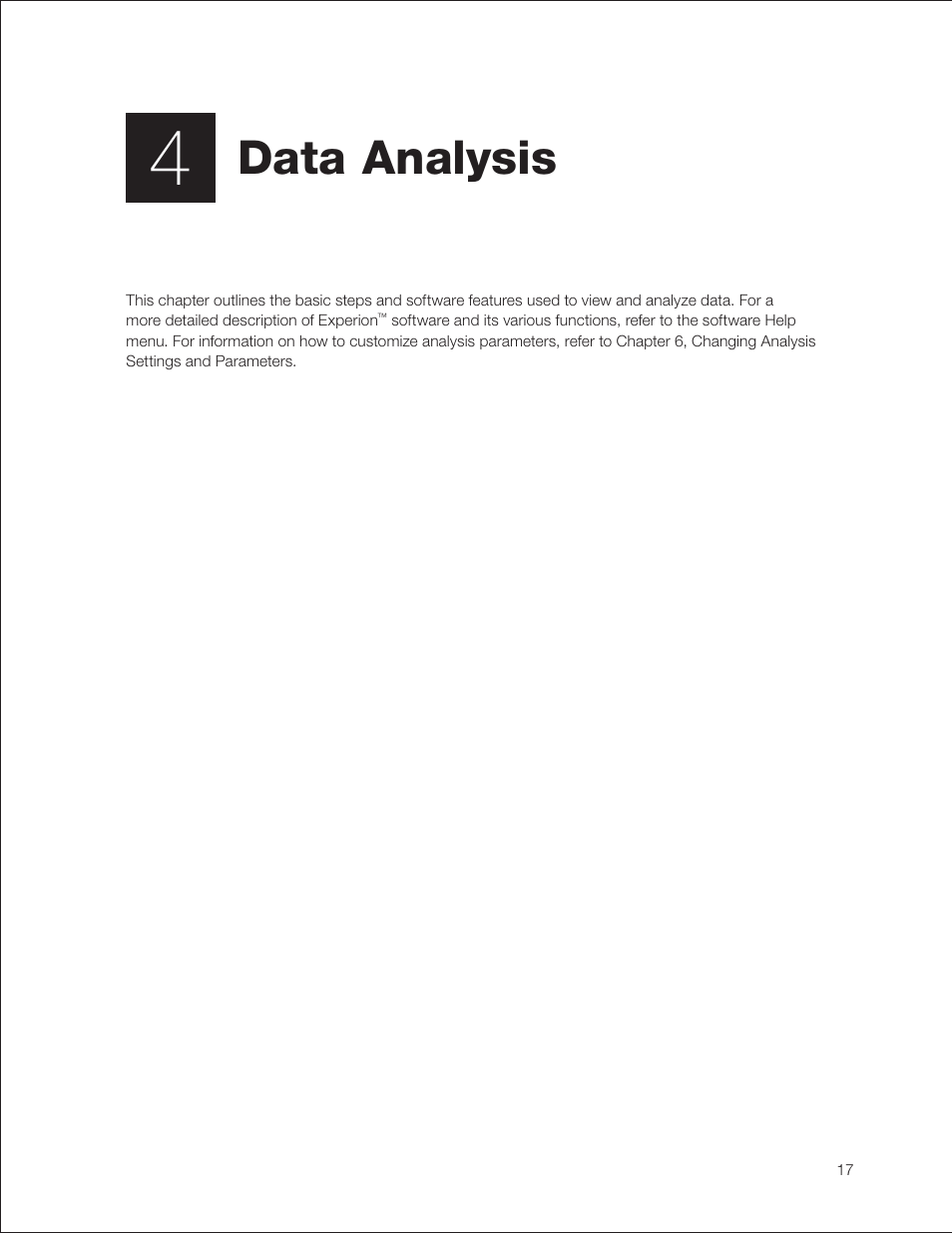 Data analysis, E chapter 4, data analysis) | Bio-Rad Experion Protein Analysis Kits User Manual | Page 21 / 68
