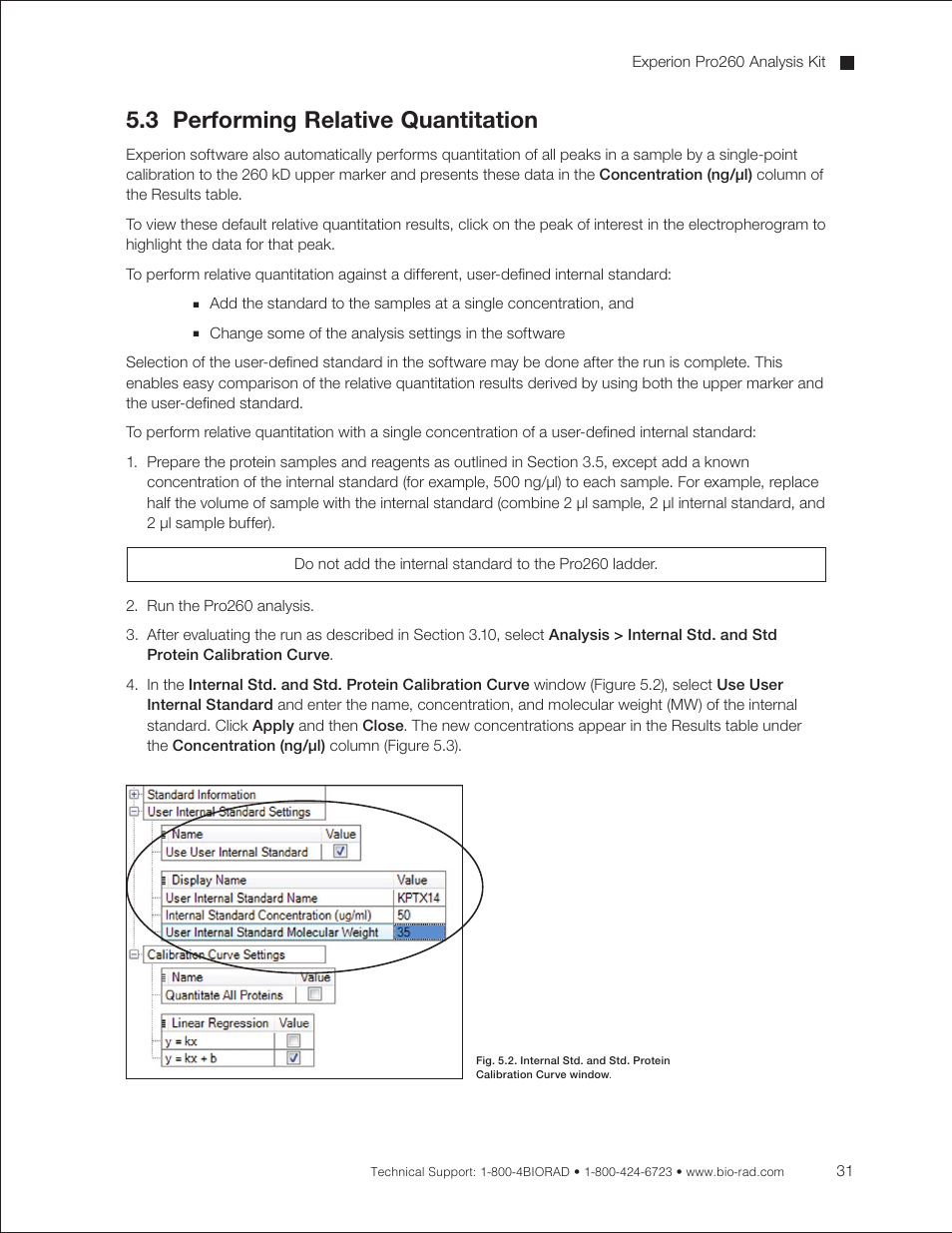 3 performing relative quantitation | Bio-Rad Experion Protein Analysis Kits User Manual | Page 35 / 68