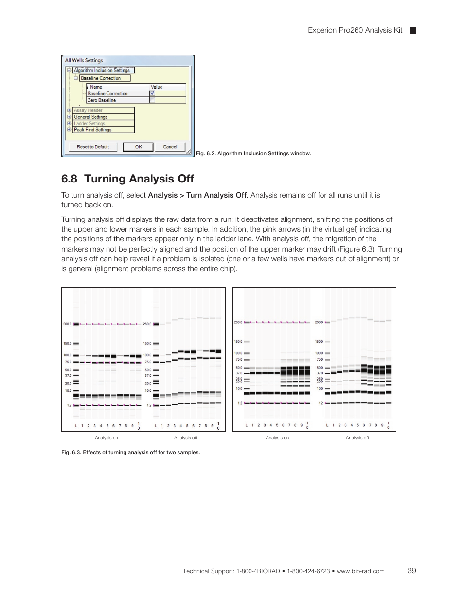 8 turning analysis off | Bio-Rad Experion Protein Analysis Kits User Manual | Page 43 / 68