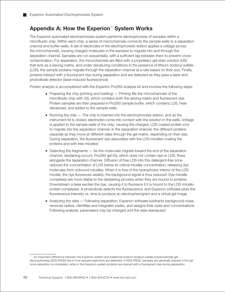 Appendix a: how the experion system works, Appendix a: how the experion, System works | Bio-Rad Experion Protein Analysis Kits User Manual | Page 52 / 68