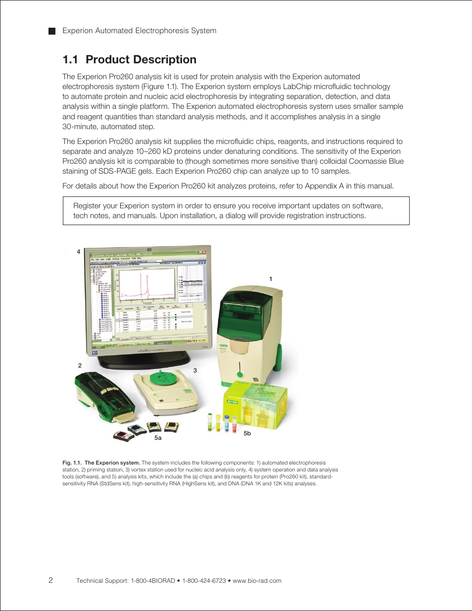 1 product description | Bio-Rad Experion Protein Analysis Kits User Manual | Page 6 / 68