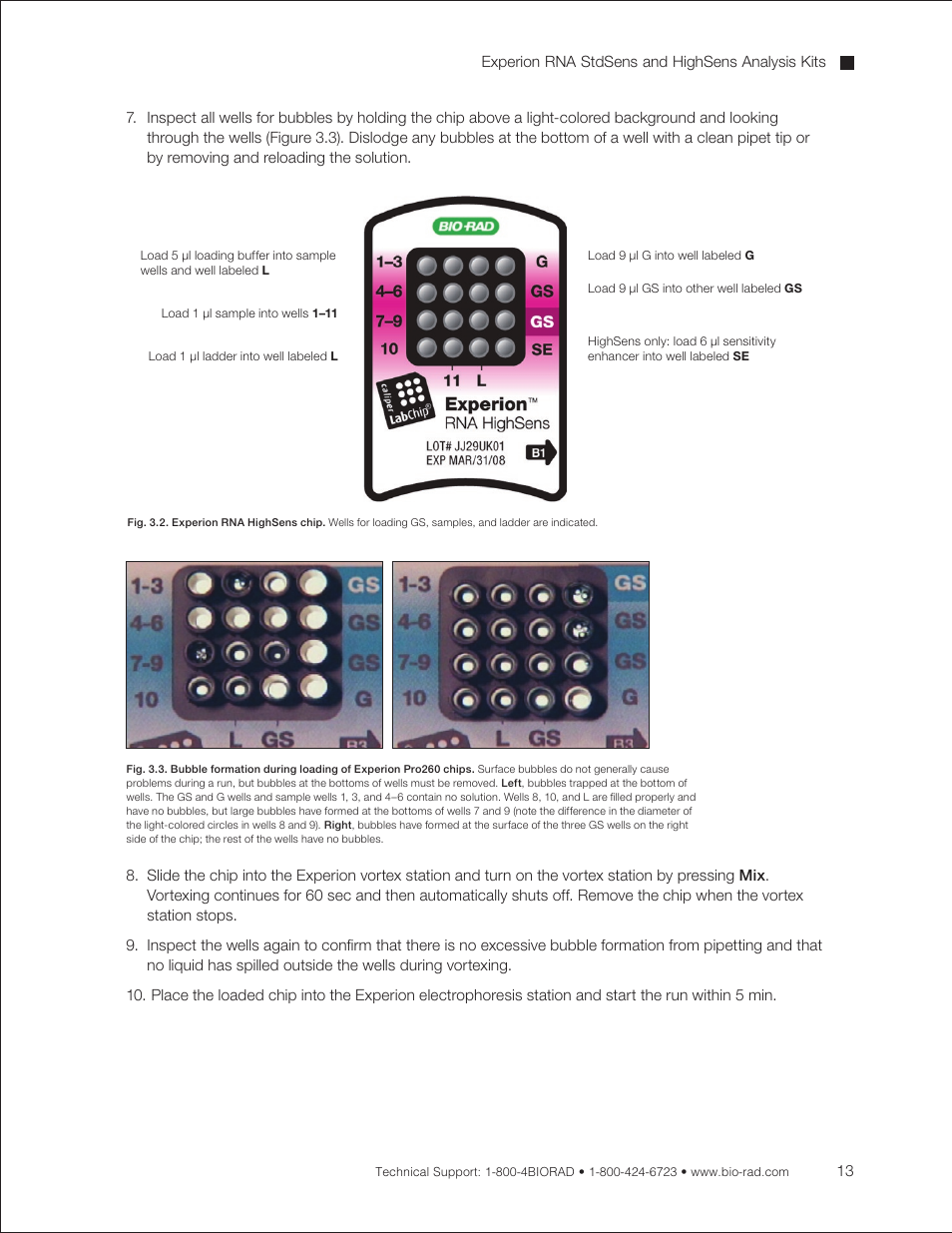 Bio-Rad Experion RNA Analysis Kits User Manual | Page 17 / 64