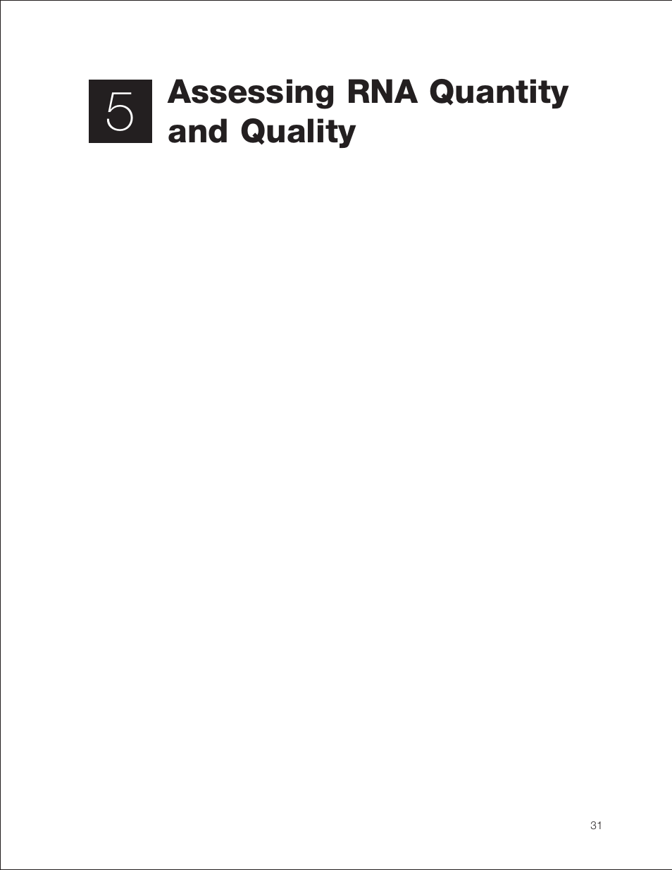 Assessing rna quantity and quality, N chapters 5 | Bio-Rad Experion RNA Analysis Kits User Manual | Page 35 / 64