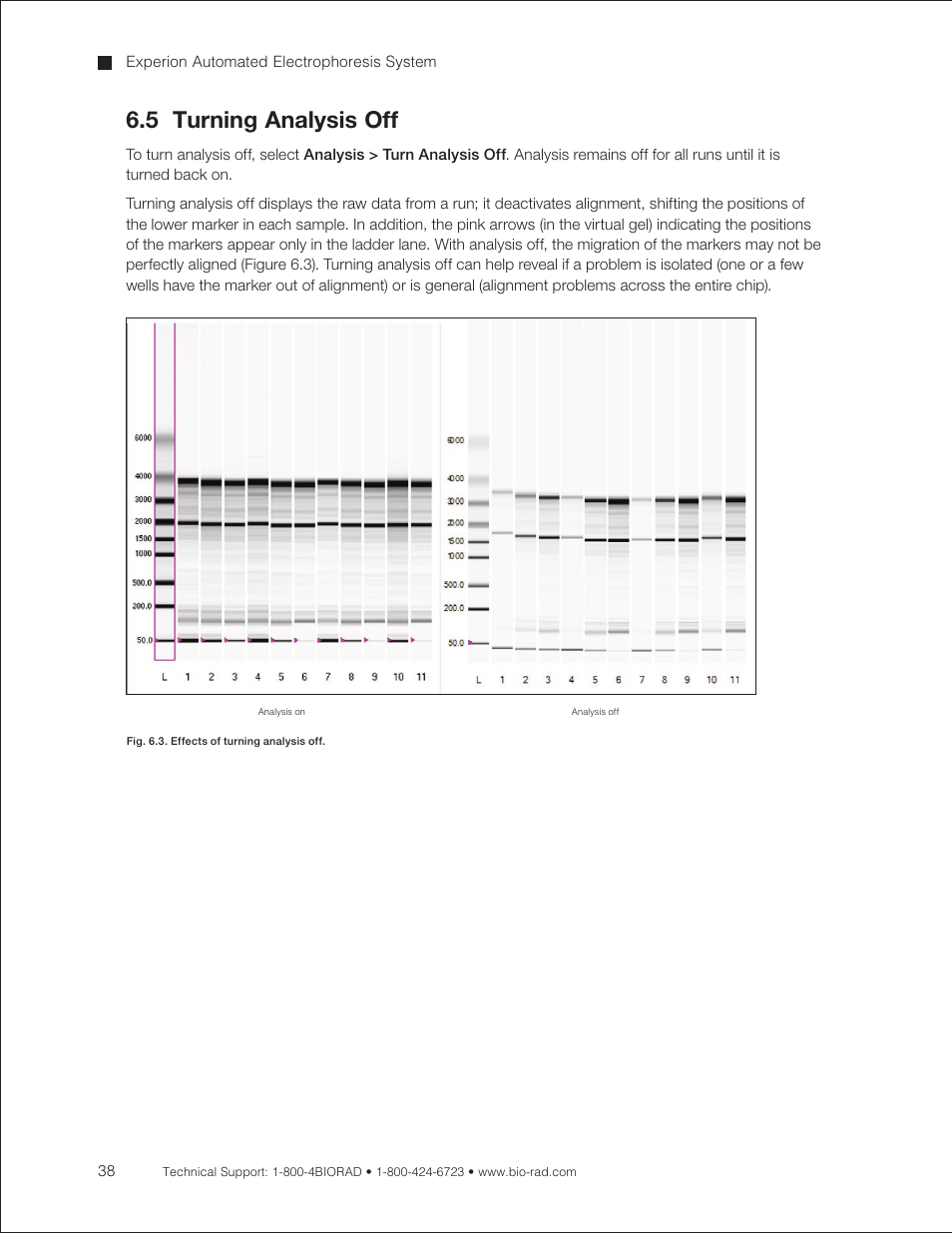 5 turning analysis off | Bio-Rad Experion RNA Analysis Kits User Manual | Page 42 / 64