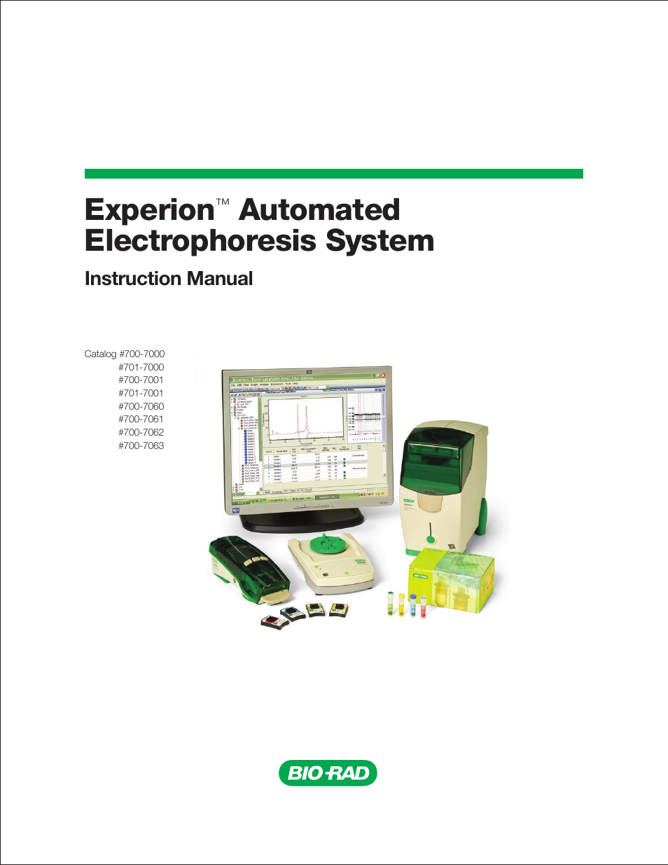 Bio-Rad Experion DNA Analysis Kits User Manual | 44 pages