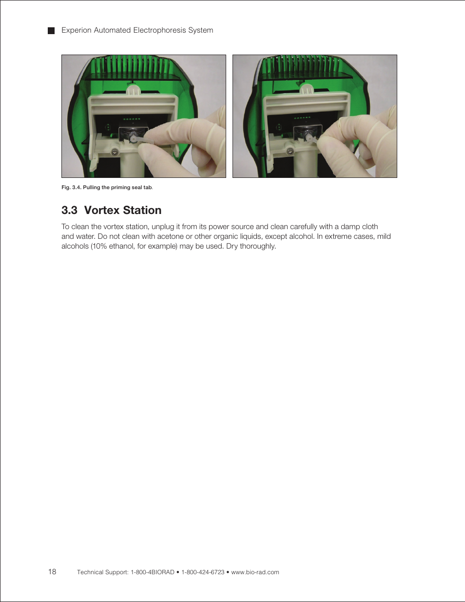 3 vortex station | Bio-Rad Experion DNA Analysis Kits User Manual | Page 22 / 44