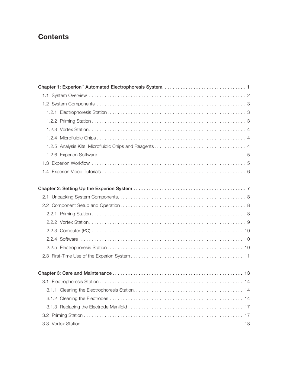 Bio-Rad Experion DNA Analysis Kits User Manual | Page 3 / 44