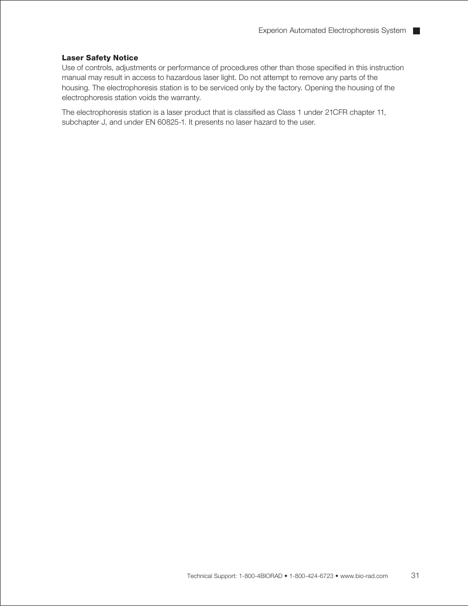 Bio-Rad Experion DNA Analysis Kits User Manual | Page 35 / 44