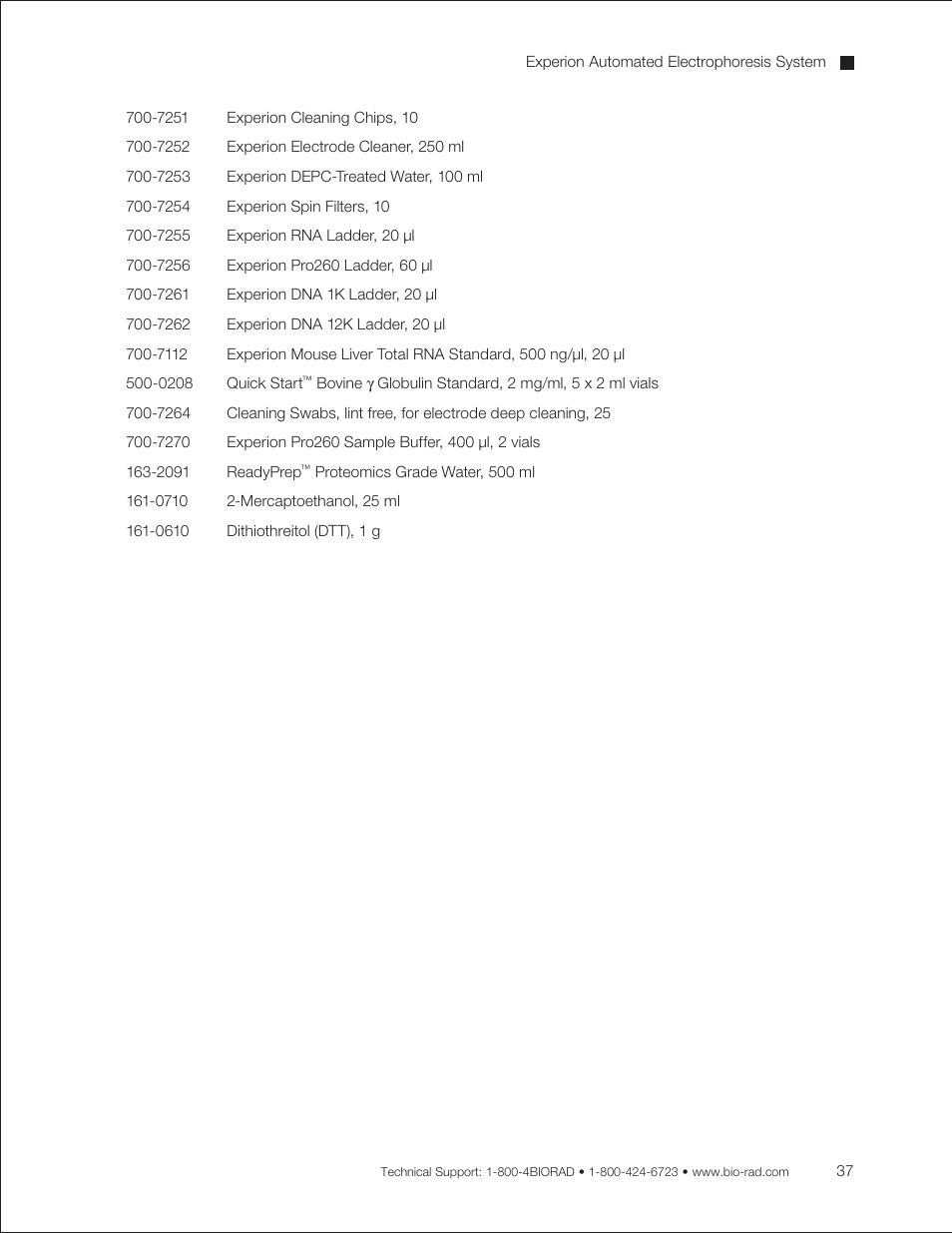 Bio-Rad Experion DNA Analysis Kits User Manual | Page 41 / 44