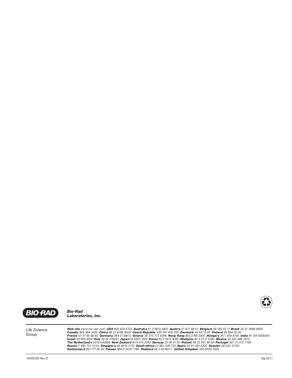 Bio-Rad Experion DNA Analysis Kits User Manual | Page 36 / 36