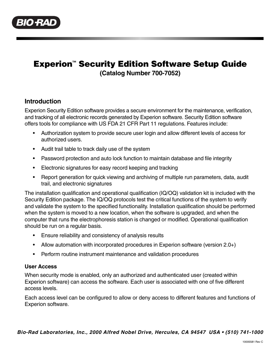 Bio-Rad Experion DNA Analysis Kits User Manual | 3 pages