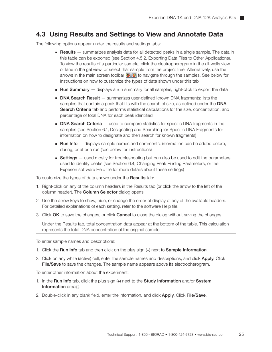 Bio-Rad Experion DNA Analysis Kits User Manual | Page 29 / 60