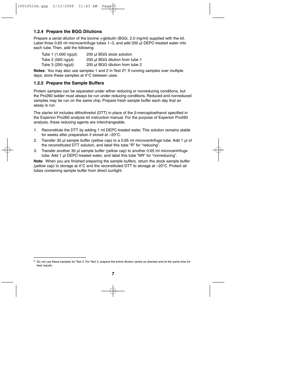 Bio-Rad Experion Protein Analysis Kits User Manual | Page 11 / 40