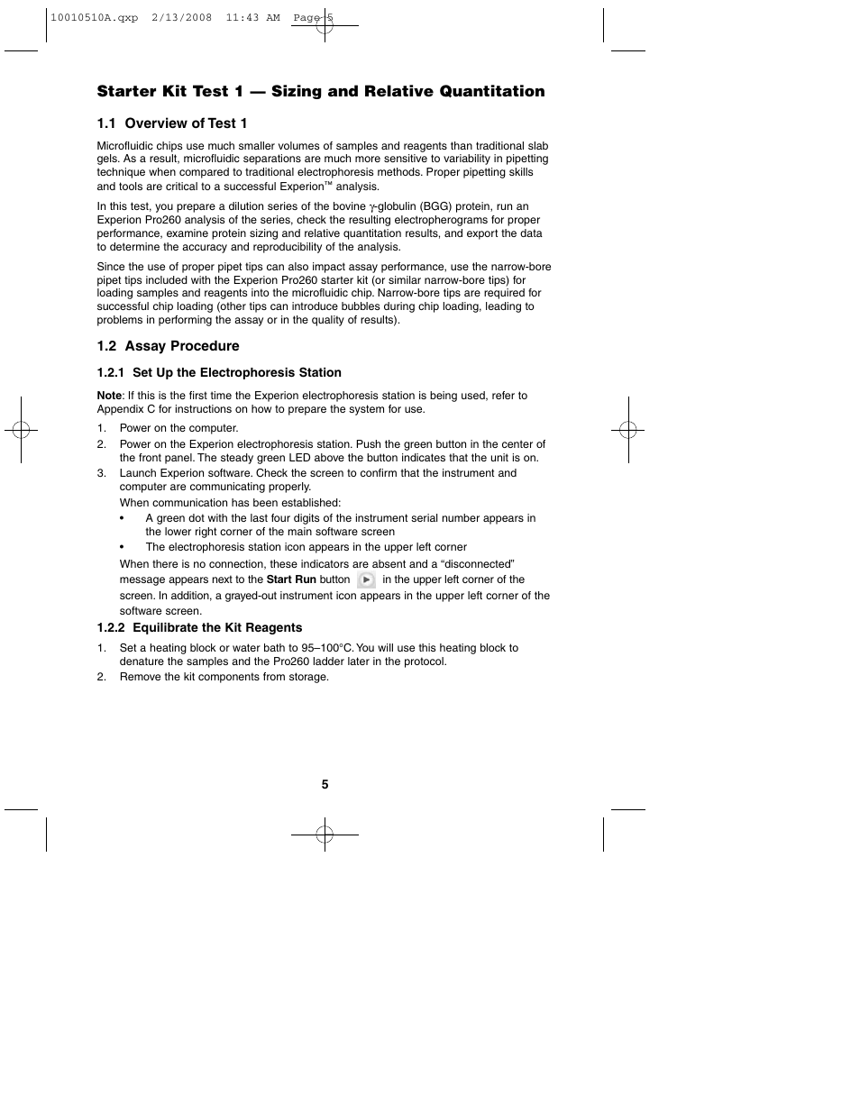 Bio-Rad Experion Protein Analysis Kits User Manual | Page 9 / 40