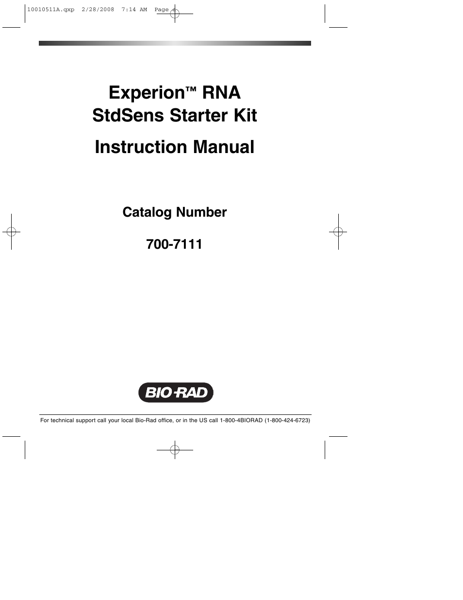 Bio-Rad Experion Protein Analysis Kits User Manual | 38 pages