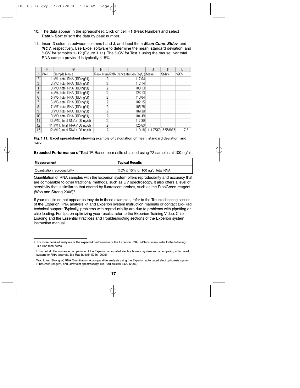 Bio-Rad Experion Protein Analysis Kits User Manual | Page 21 / 38