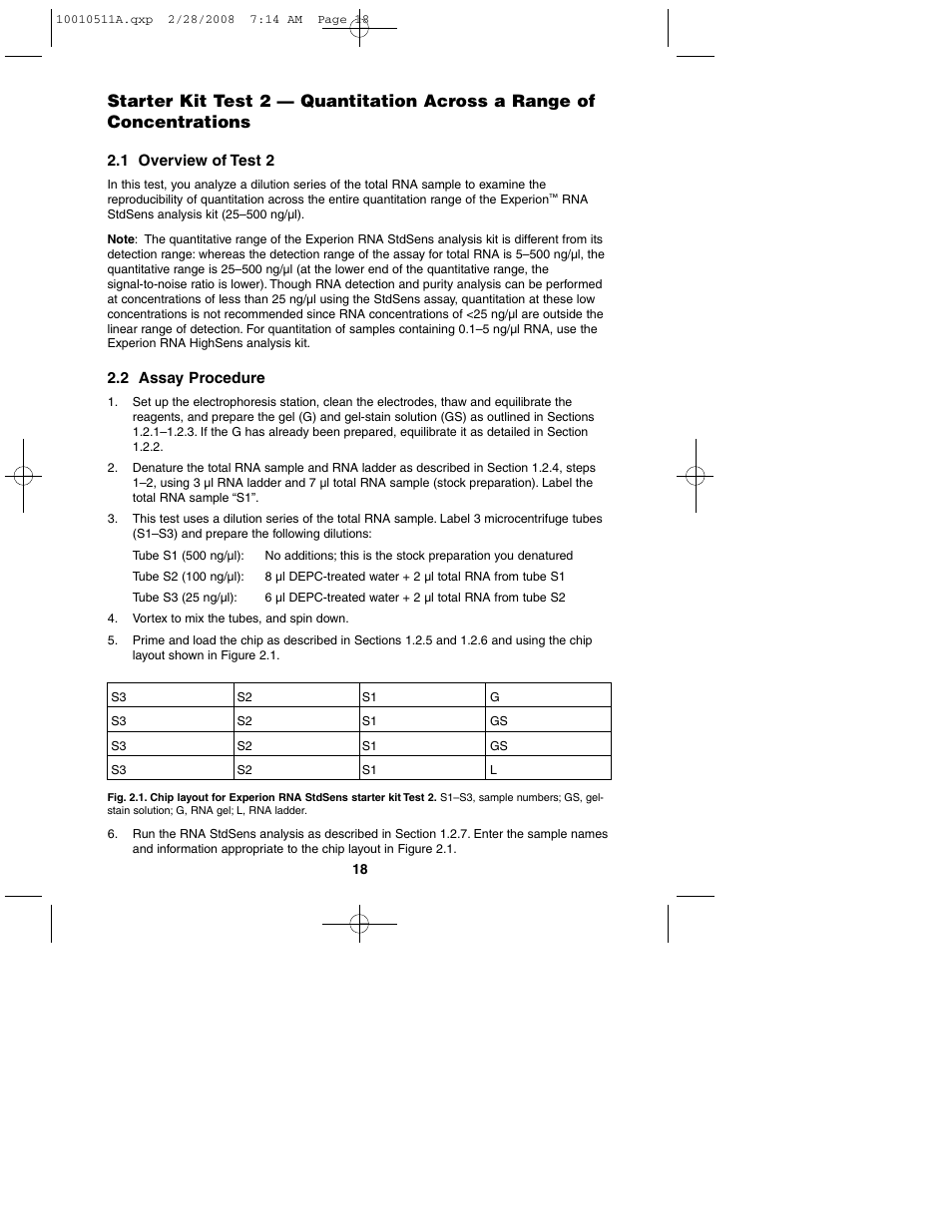 Bio-Rad Experion Protein Analysis Kits User Manual | Page 22 / 38