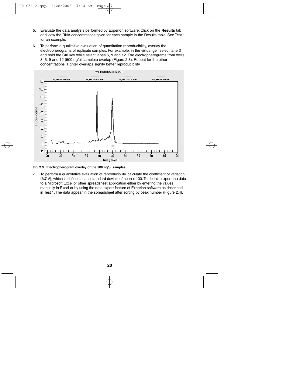 Bio-Rad Experion Protein Analysis Kits User Manual | Page 24 / 38