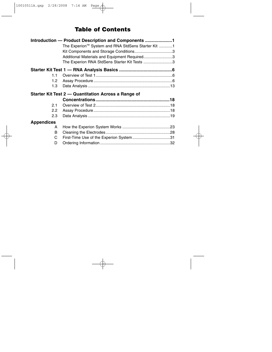 Bio-Rad Experion Protein Analysis Kits User Manual | Page 3 / 38