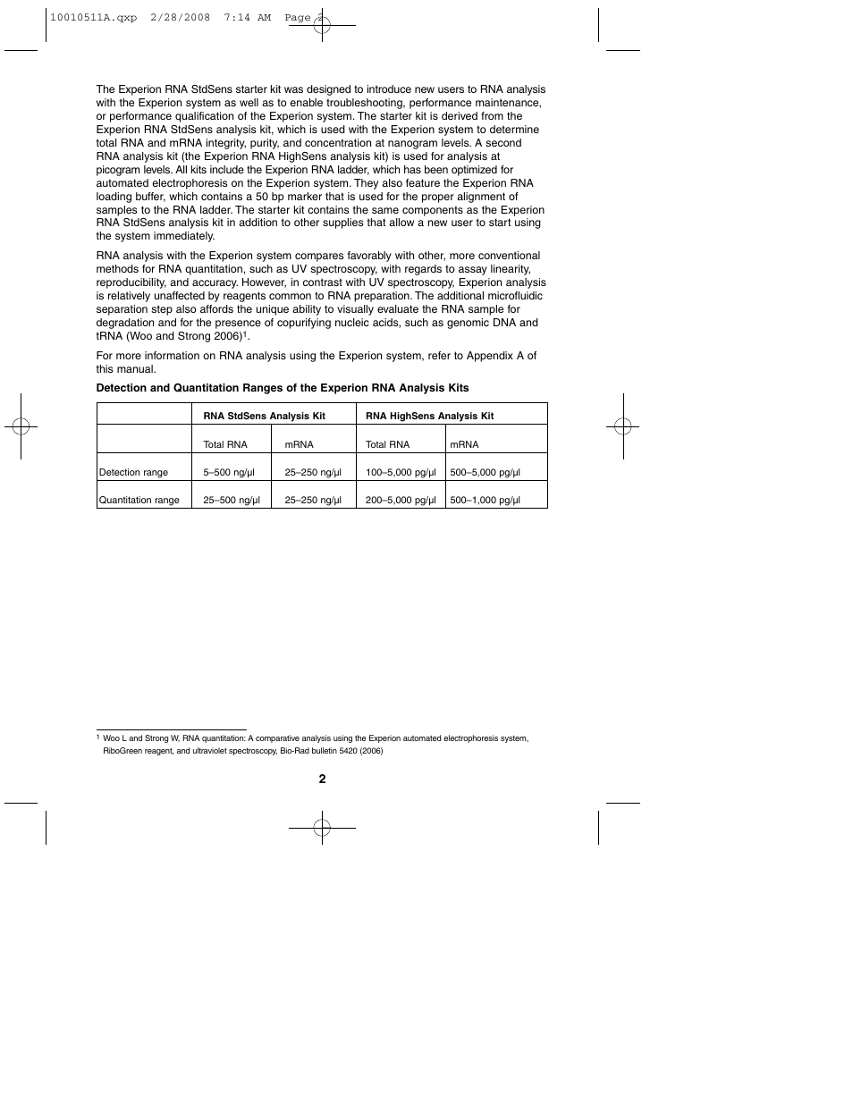 Bio-Rad Experion Protein Analysis Kits User Manual | Page 6 / 38