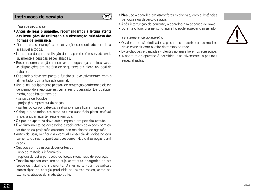 Instruções de serviçio | Bio-Rad Experion™ Vortex Station II User Manual | Page 22 / 32