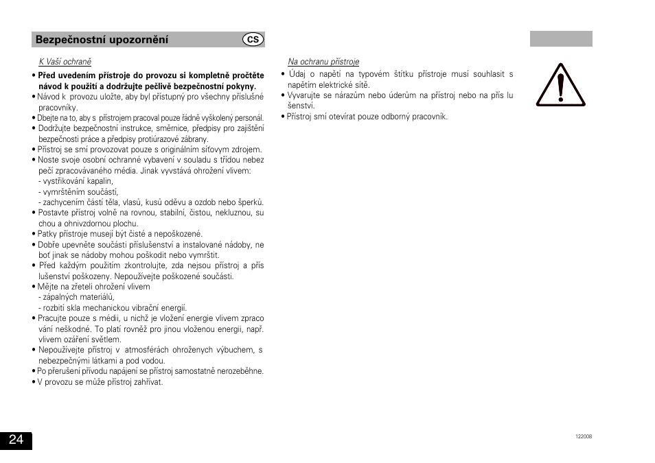 Bezpečnostní upozornění | Bio-Rad Experion™ Vortex Station II User Manual | Page 24 / 32