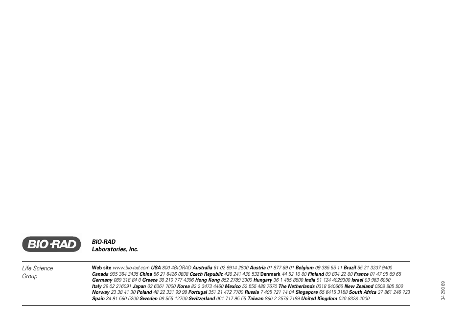 Bio-Rad Experion™ Vortex Station II User Manual | Page 32 / 32