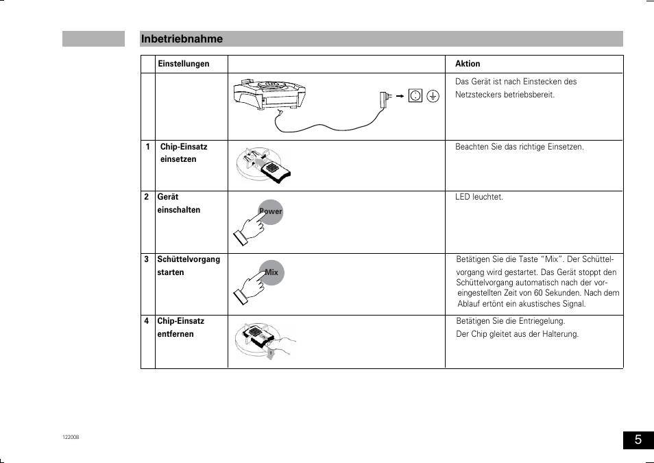 Inbetriebnahme | Bio-Rad Experion™ Vortex Station II User Manual | Page 5 / 32