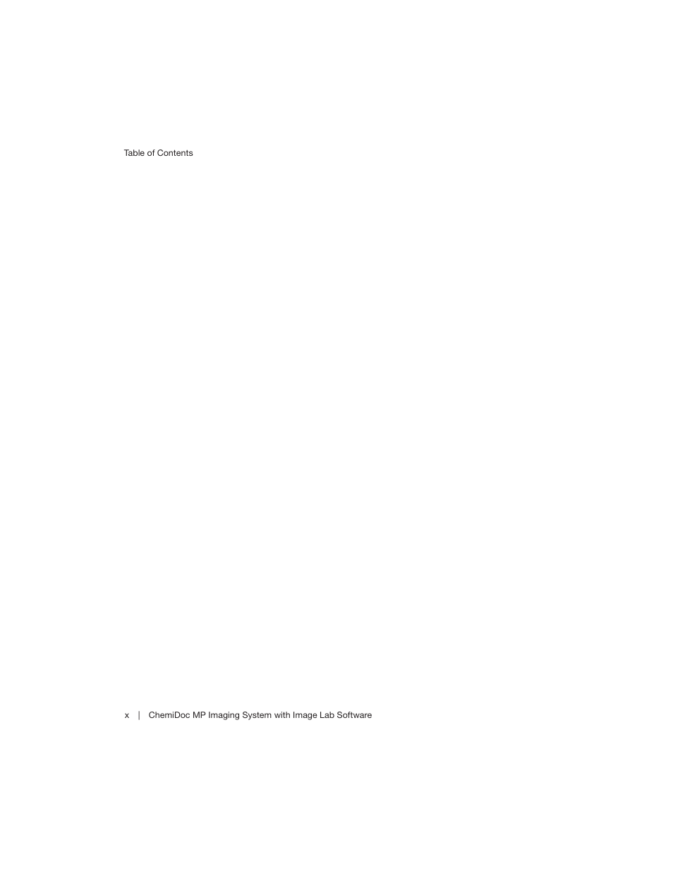 Bio-Rad Image Lab™ Software User Manual | Page 10 / 260