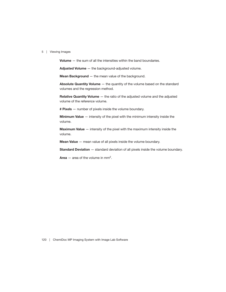 Bio-Rad Image Lab™ Software User Manual | Page 120 / 260