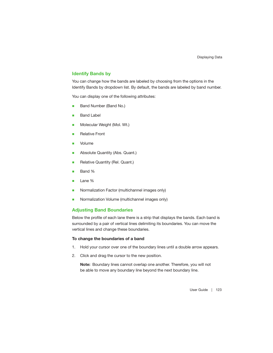 Bio-Rad Image Lab™ Software User Manual | Page 123 / 260