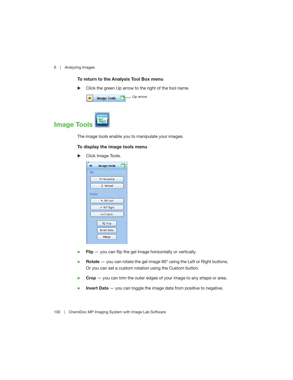 Image tools | Bio-Rad Image Lab™ Software User Manual | Page 130 / 260
