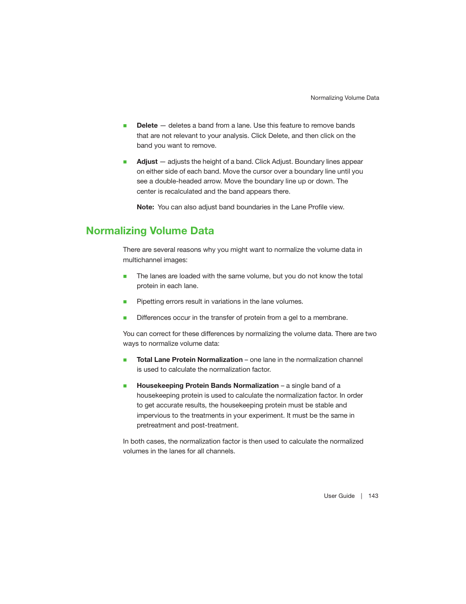 Normalizing volume data | Bio-Rad Image Lab™ Software User Manual | Page 143 / 260