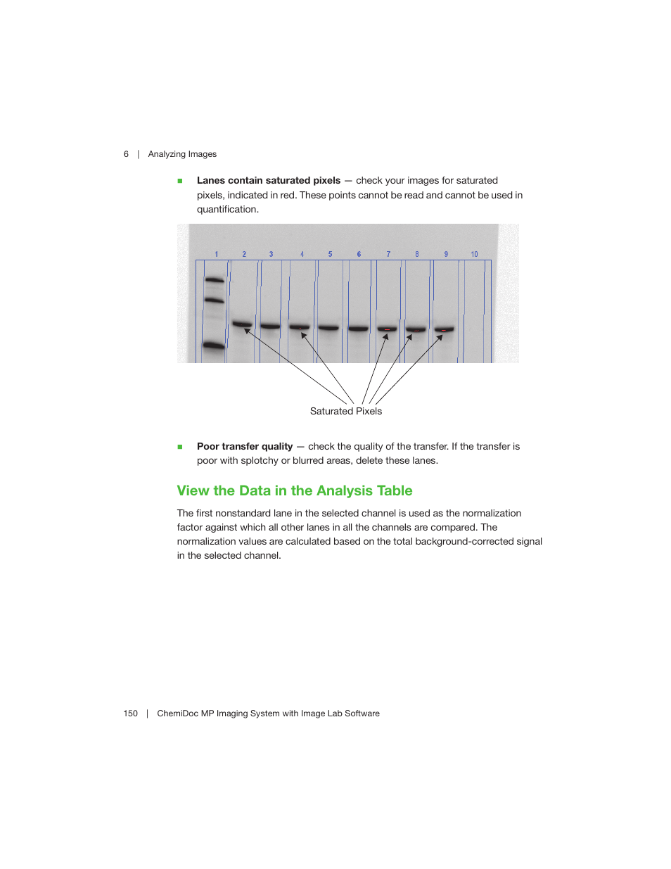View the data in the analysis table | Bio-Rad Image Lab™ Software User Manual | Page 150 / 260