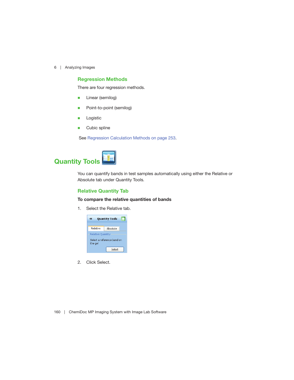 Quantity tools | Bio-Rad Image Lab™ Software User Manual | Page 160 / 260