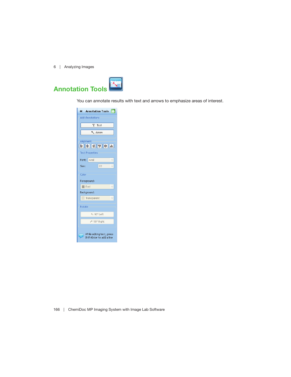 Annotation tools | Bio-Rad Image Lab™ Software User Manual | Page 166 / 260