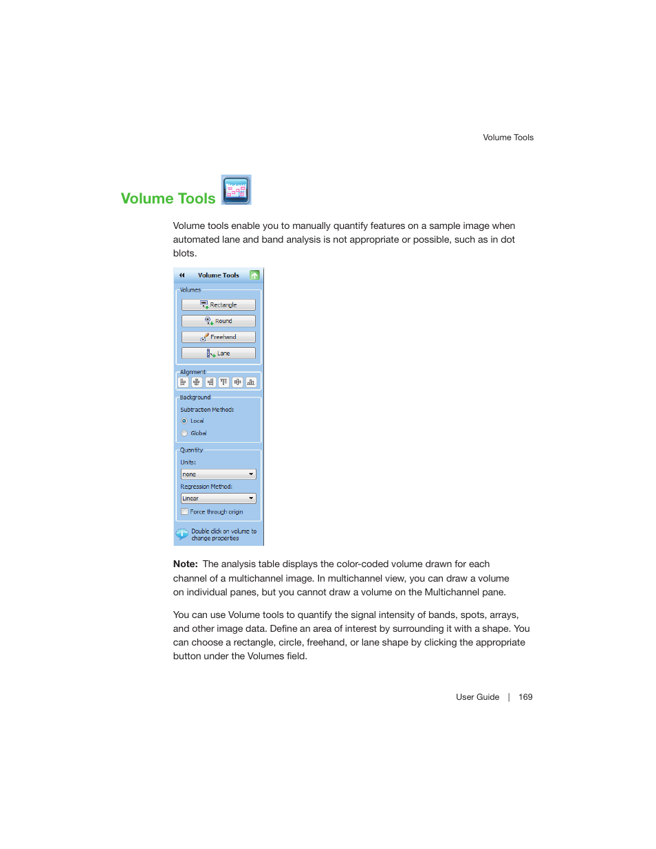 Volume tools | Bio-Rad Image Lab™ Software User Manual | Page 169 / 260