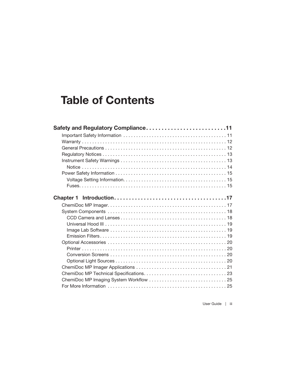 Bio-Rad Image Lab™ Software User Manual | Page 3 / 260