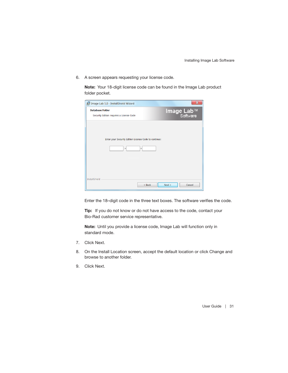 Bio-Rad Image Lab™ Software User Manual | Page 31 / 260